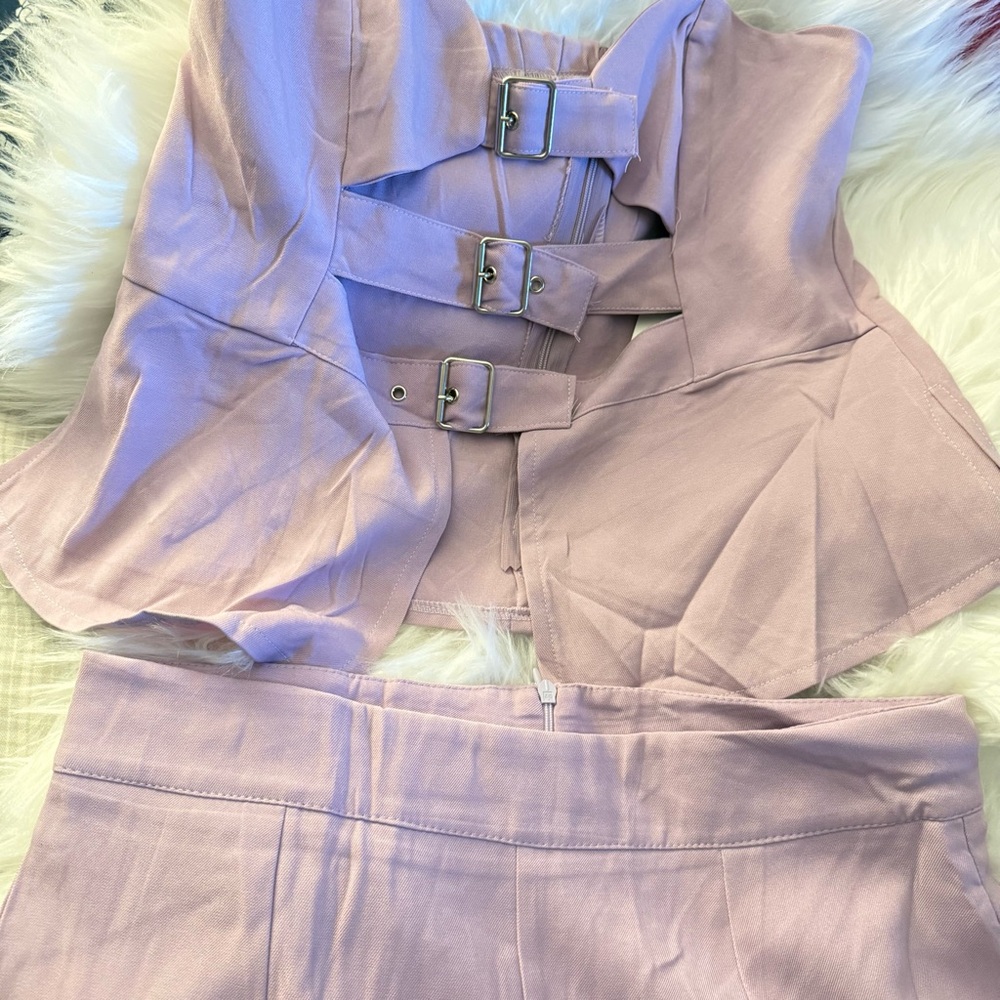 Lavender Two-Piece Buckle Detail Set